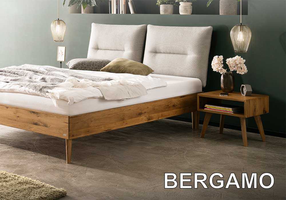 Bergamo Serie Massivholz-Betten von Hasena