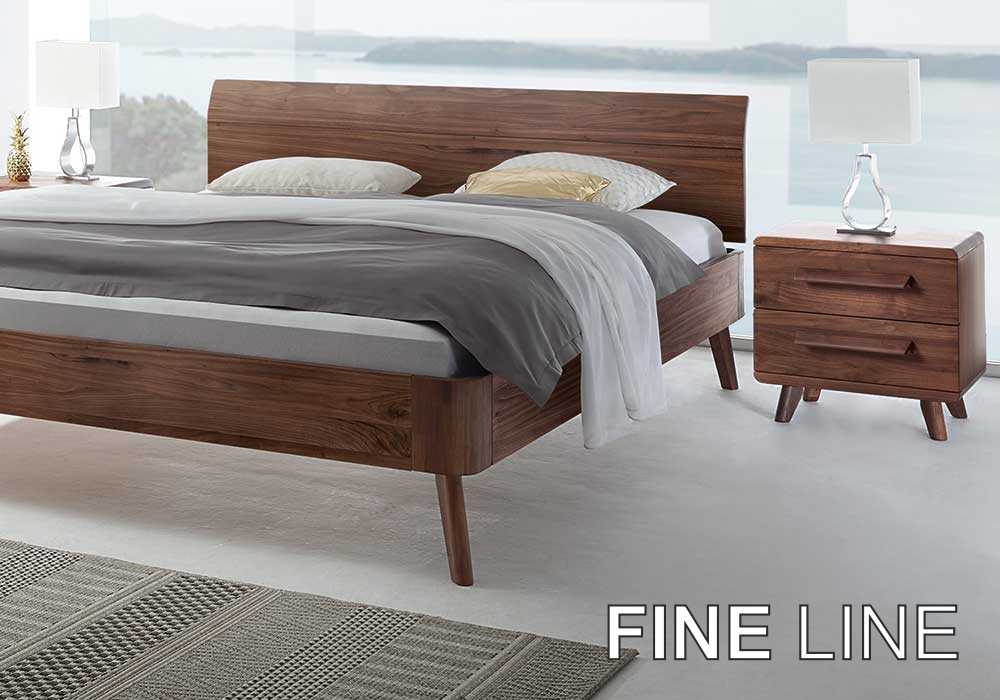Fine Line Serie Massivholz-Betten von Hasena