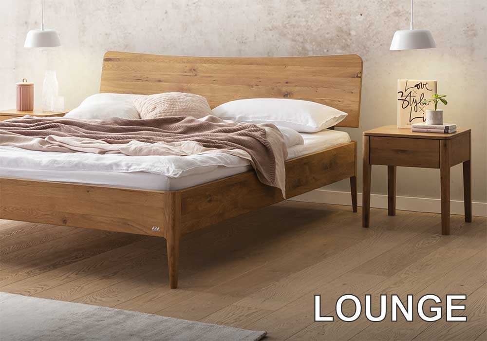 Lounge Serie Massivholz-Betten von Hasena