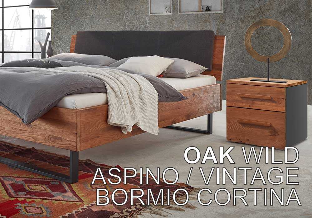 Oak wild Serie Massivholz-Betten von Hasena